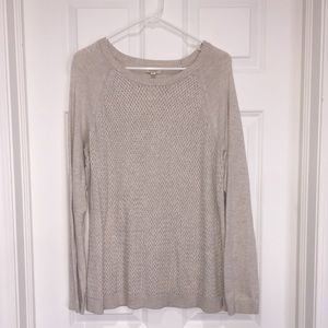 Tan Sweater With Front Detail